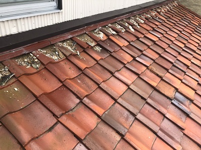 漆喰を解体した様子